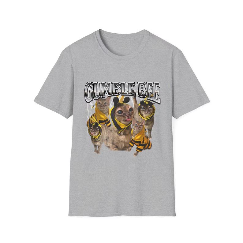 Lustiges Meme Ich Liebe Gumbus Katze Herren Damen T-Shirt Streetwear Oversized Lässig Geschenk Y2K Baumwolle Vintage T-Shirt Kurzarm lockeres Oberteil