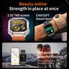 SACOSDING Rugged GPS Smart Watch 2.01" HD Screen 3ATM Waterproof Bluetooth Call Men Smartwatch GPS Positioning Compass Flashlight