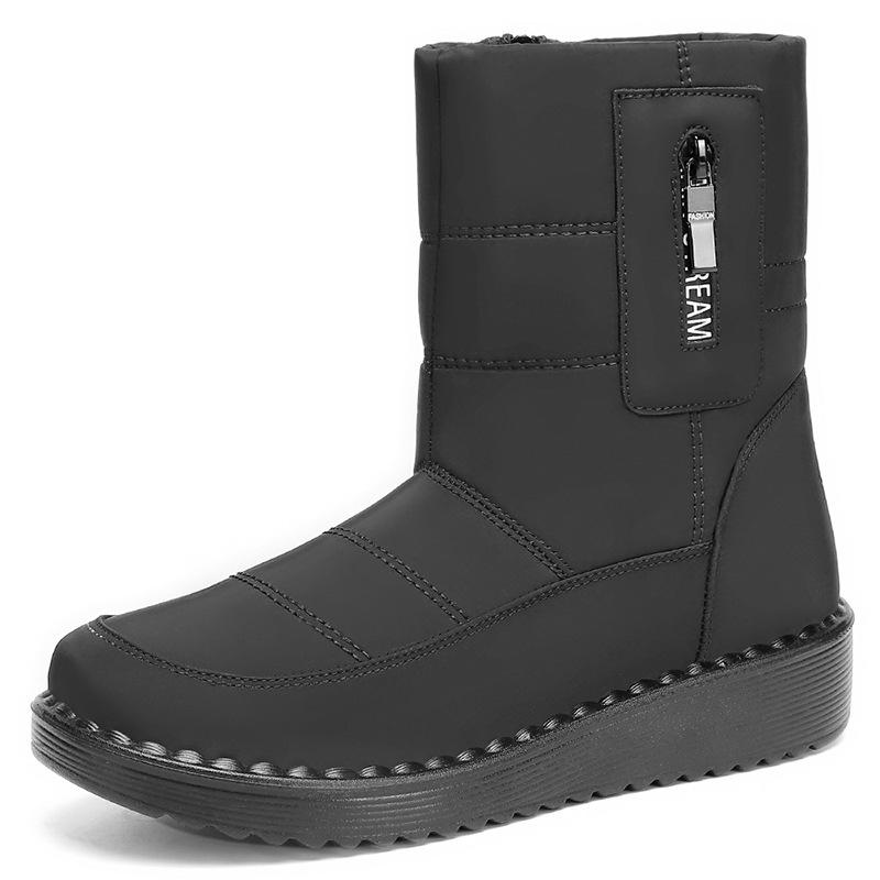 Cotton Shoes Long Cotton Boots Fleece and Thickened Long Boots Warm Sports Snow Boots