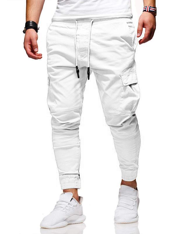 Autumn & Winter 3D Pocket Skinny Joggers with Elastic Drawstring