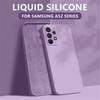 Quadratische Candy Liquid Silikon Soft Case für Samsung Galaxy S23 Ultra S22 S21 Plus A54 A53 A33 A73 A04S A14 A23 A24 A34 M53 M33 M32 4G 5G Gel Rückseite