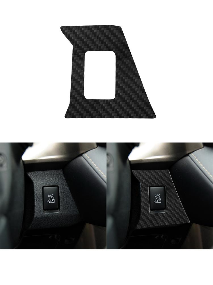 Black For Toyota RAV4 2013-2015 Car Interior Button Panel Decoration Protection Carbon Fiber Sticker Auto Styling Accessories