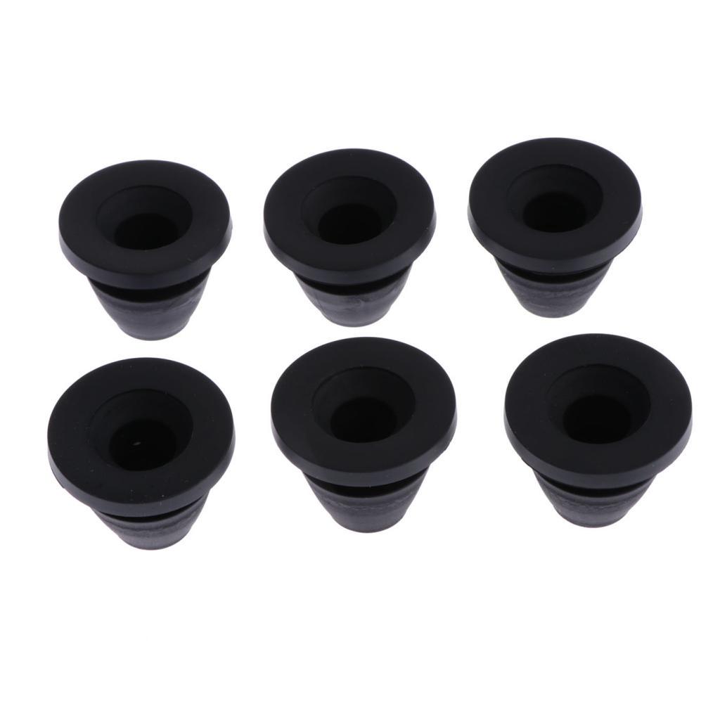 6 Pieces Motorcycle Side Cover Rubber Grommets Gasket Fairings for Touring