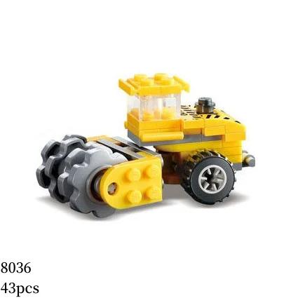 MOC Engineering Truck Building Blocks City Construction Crane Bulldozer Car Bricks Set Children Kids Toys for Boy