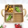 Rattan Style Multi-purpose Storage & Serving Trays