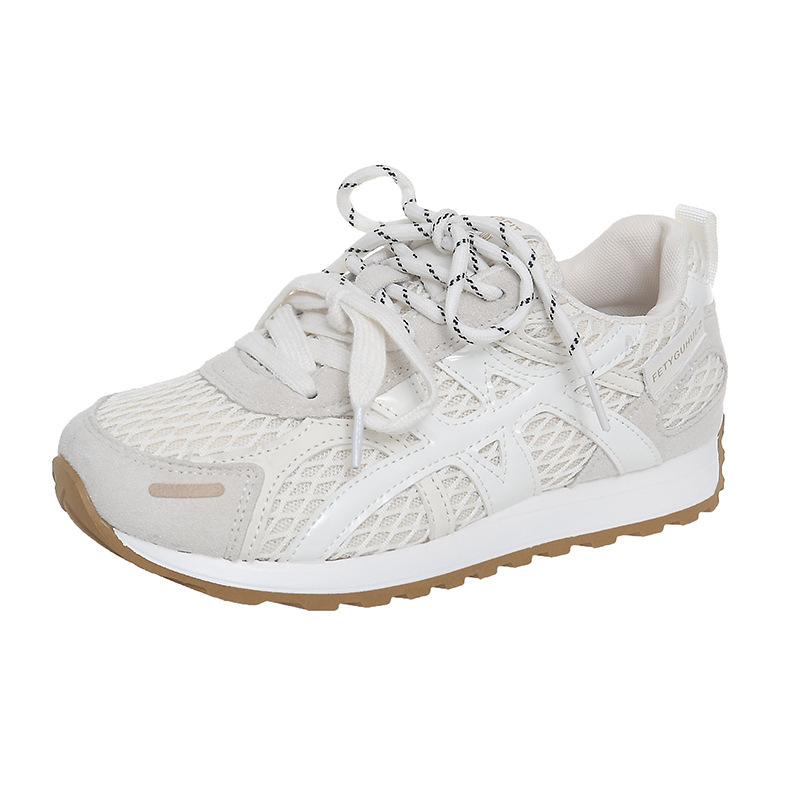 2025 Summer and Autumn Versatile Fashion Korean Version of Casual New Forrest Gump Shoes Women's Comfortable Mesh Breathable Soft Sole Sports Shoes T