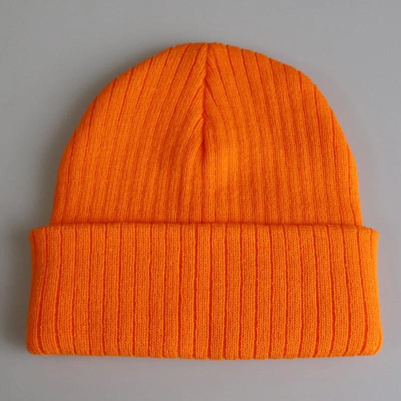 Solid Color Unisex Beanie Keep Warm Knitted Hat Fashion Hip Hop Stripe Winter Hats Skuilles Dad Ski Ladies Casual Bonnets Cap