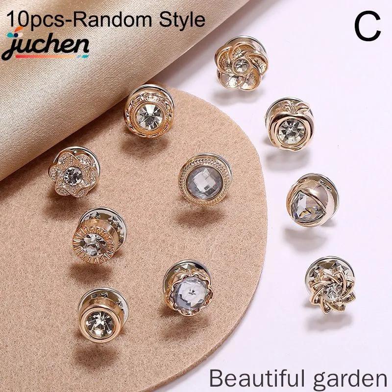 Clothing Brooch Pin for Securing Neckline Waist and Button Fastener, - Clip