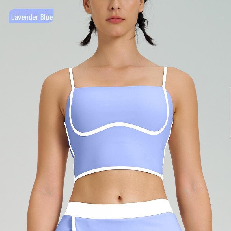 Damska szybkoschnąca, wstrząsoodporna, wysokoelastyczna kamizelka do jogi ze stałą miseczką - dostępne nowe kolory