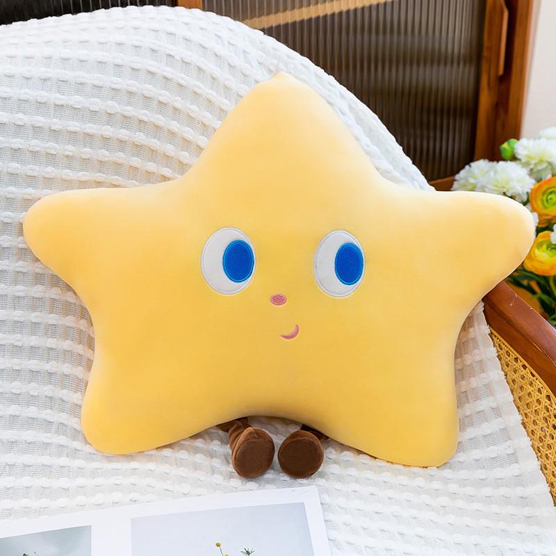 Star Plush Pillow Cute Cloud And Star Shape Soft Cushion For Home And Office Comfort