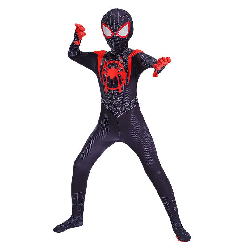 Spider-Man: Across the Spider-Verse 2 Kids Costume - Miles & Gwen Jumpsuit Cosplay Bodysuit 170