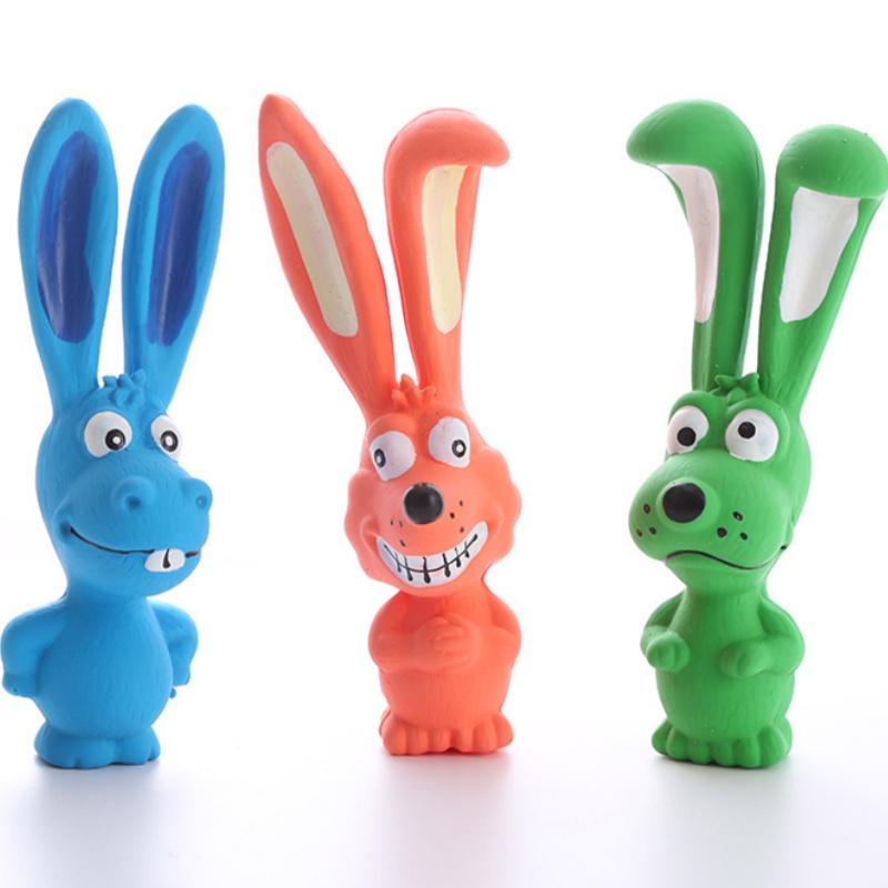 Pet Supplies Latex Pet Toys Collection Grinding Teeth Cleaning Bite Interactive Dog Toys Naughty rabbit dog latex chew to