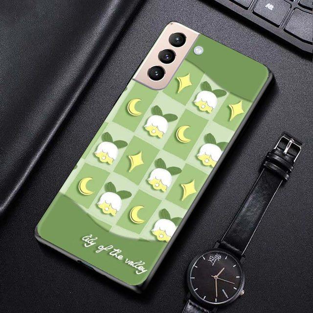 

Силиконовый чехол с зеленым цветком подсолнуха и котом для Samsung Galaxy S22 S21 S20 Ultra Fe S10 S9 S8 Plus 4g 5g S10e S7 Edge Cover For Samsung S8 Plus