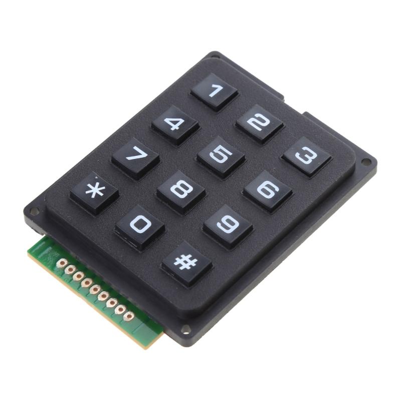 3x4 Matrixes Array 12 Key Button Keypad Keyboard Module for Electronic DIY 12 Key MCU Membranes Button Keypad