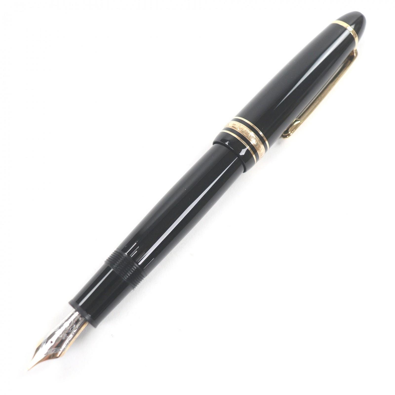 

Excellent MONTBLANC fountain pen Meisterstück Cap type black 14K mens Used