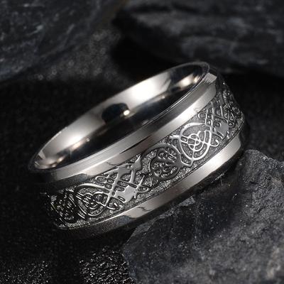 Europäischer und amerikanischer Mode-Drachen-Ring aus Titanstahl