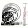 Personalized American Flag Eagle Metal Sign Custom Family Name Address Plaque Patriotic Decor Classic Style Holiday Gift Wall Art
