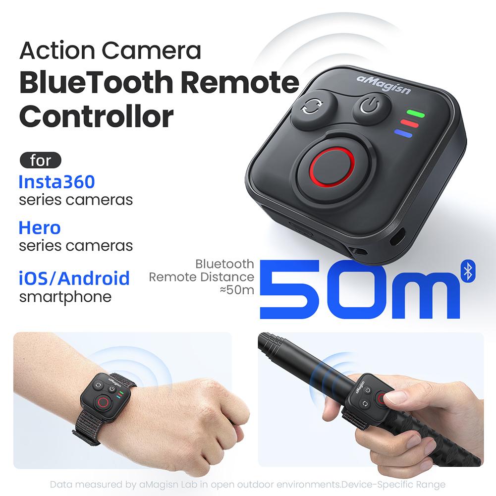 BT5.0 Selfie Remote Controller for Insta360 Gpro Action Camera Ios&Android Bluetooth-compatible Remote Control Smartphone