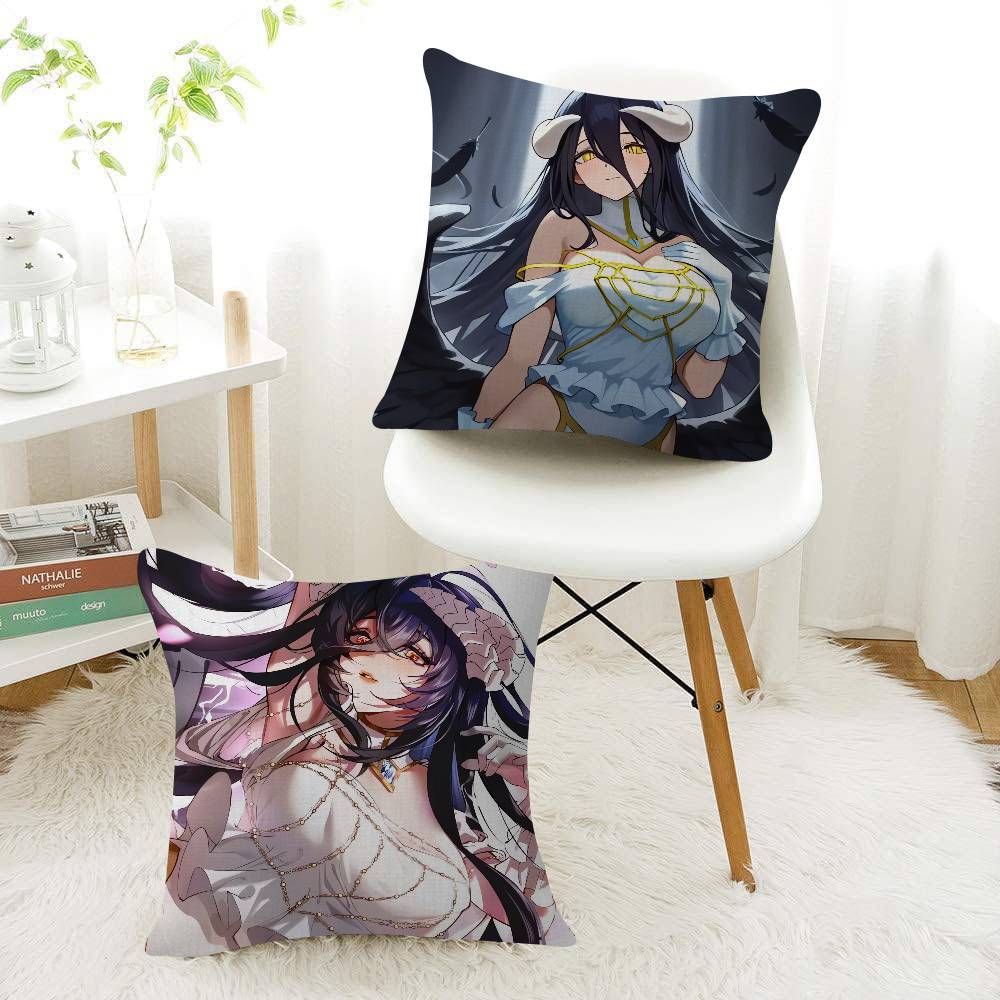 Anime A-Albedo Overlord Pillow Cover Sofa Cushion Cover Home Room Decoration Children Gift
