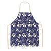 1 Pcs 55x68cm Cotton and Linen Apron Blue Porcelain Cooking Sleeveless Bib Anti-greasy Kitchen Mandala Supplies Chef Aprons