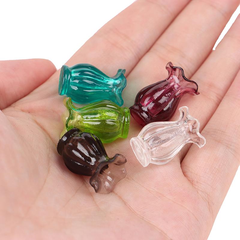 Dollhouse Miniatures 1:12 Mini Ceramic Pot Diy Ceramic Ornament Decora Vase