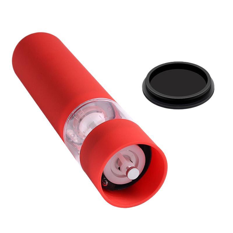 1Pcs Electric Automatic Mill Pepper And Salt Grinder With Led Light Adjustable Coarseness Spice Grinder Kitchen Cooking Tool