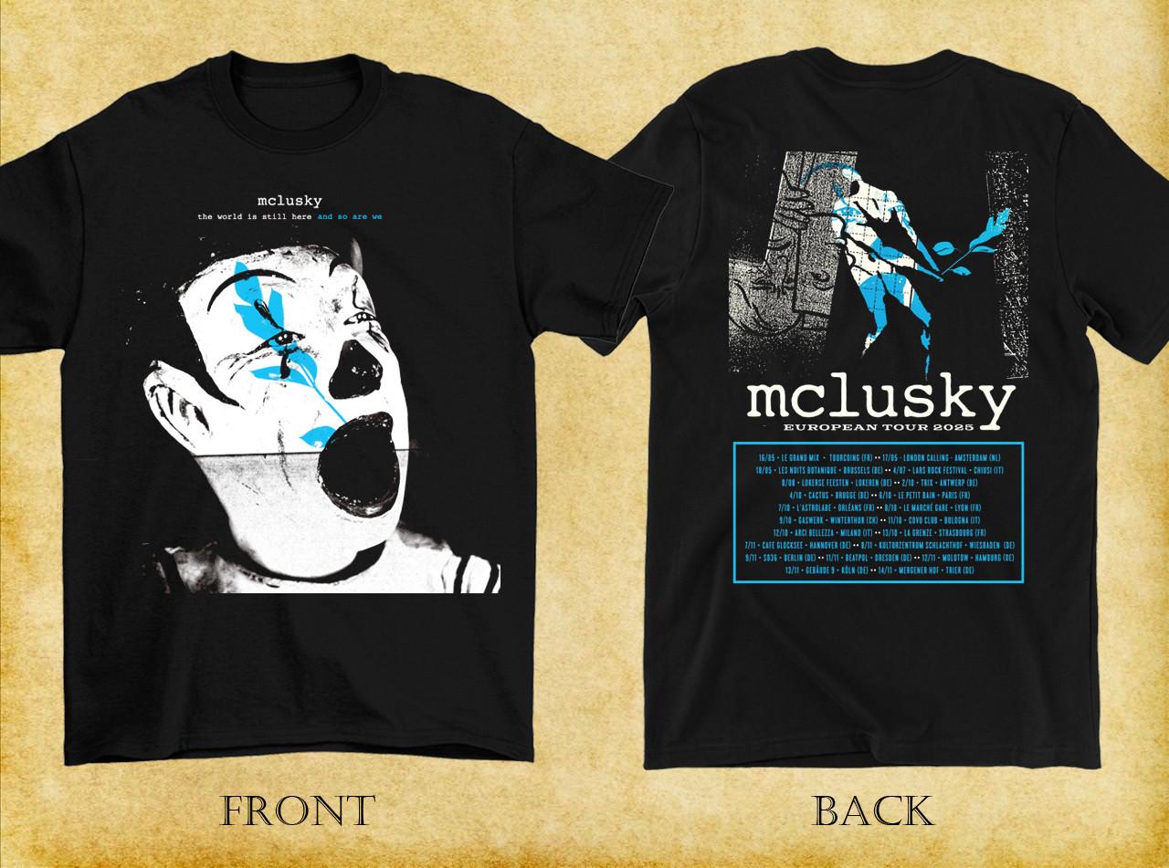 2 Sides Mclusky Announce European UK Tour Shirt Black Unisex S-2345XL EM0663 XL