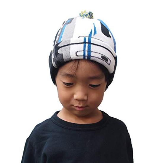 [zakka Borboleta.] Iron muff hat that becomes a muffler when unfolded 2WAY Shinkansen Railway Collection Knit hat (N700S series Nozomi)