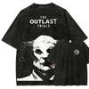 Gioco d'Azione Avventura Horror The Outlast Trials Stampa Grafica T-shirt Uomo Donna Streetwear Maglietta Oversize Cotone Lavato Retrò