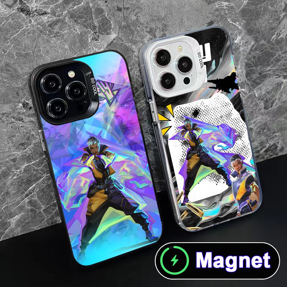 Valo Waylay Phone Case for iPhone 17 16 15 14 13 12 11 Air Pro Max Plus Colorful Silver MagSafe Cover