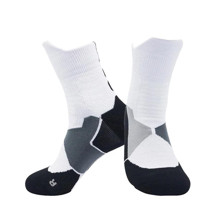2Pair Towel Bottom Athletic Socks Men Women Football Basketball Baseball Rugby Soccer Cycling Cushioned Non Slip Sports Socks
