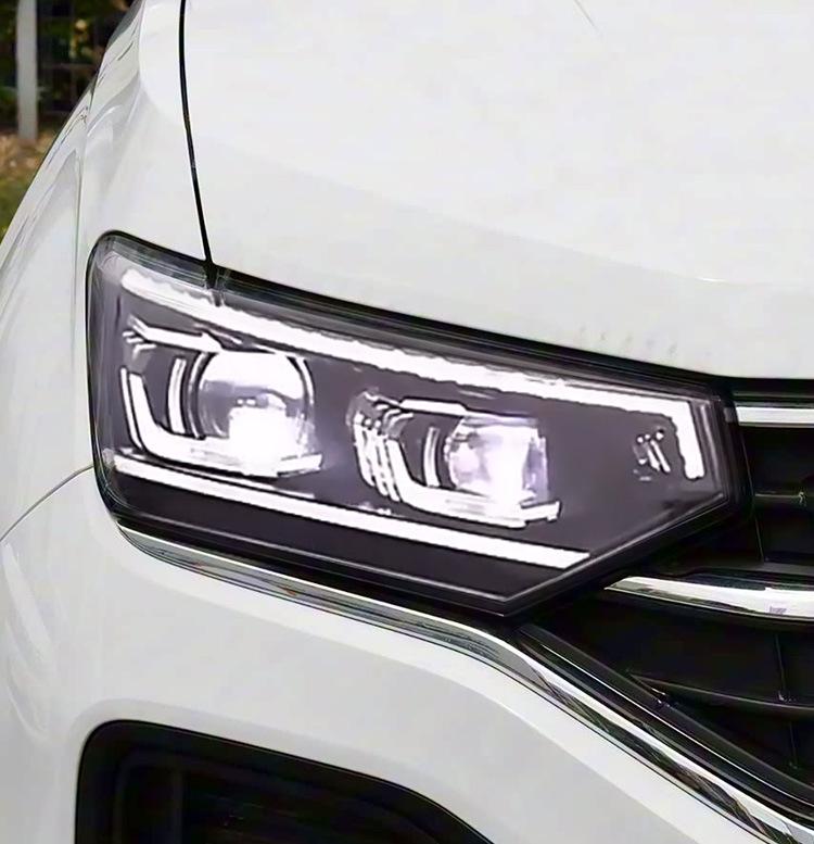 Compatible 19-22 Volkswagen Tayron Headlight Assembly - LED Projector with Daytime Running Lights & Flowing Turn Signals