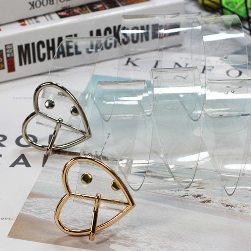 Women's Belt Joker Resin Transparent Porous Ring Belt
