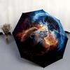 1pc Cosmic Lions Umbrella with Plastic Handle,Suitable for All Seasons Umbrellaptys26072