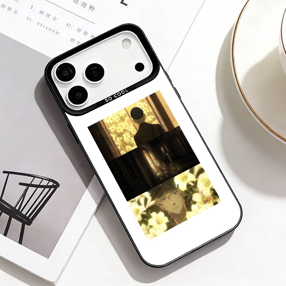Love Through a Prism Phone Case For iPhone17,16,15,14,13,12,Pro Max Black Colored Silver Plated Inside Cover