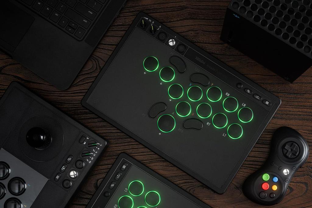 8BitDo Arcade Controller with Xbox Series Xbox and Mechanical Programmable RGB Lighting Officially Licensed All-Button (Compatible XS, One, PC), 2.4G