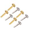 40 Pcs 6mm Mini Brads Gold Silver Electroplating Round Brass Metal Paper Fasteners Brads for DIY Craft Scrapbooking