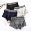 Large Size Men's Spring and Summer Cotton Youth Mid - Waist Flat Angle Underwear
