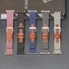 Watch Strap for Apple Watch Series 10 Ultra 9 8 7 SE 6 5 4 3 2 1 46mm 49mm 45mm 44mm 42mm Canvas+Genuine Cow Leather Band
