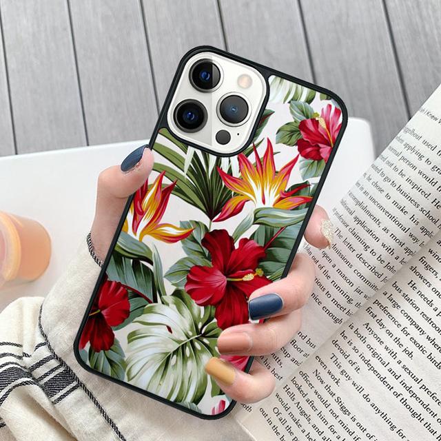 Tropical leaves Phone Case For iPhone 17 Air 16 pro max 15 14 plus 12 13 Soft Bumper Shell Cover coque