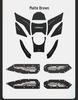 Compatible Sticker Set for Zongshen 150V Motorcycle: Tank, Foot Mat, and Pedal Modifications (26 Models)