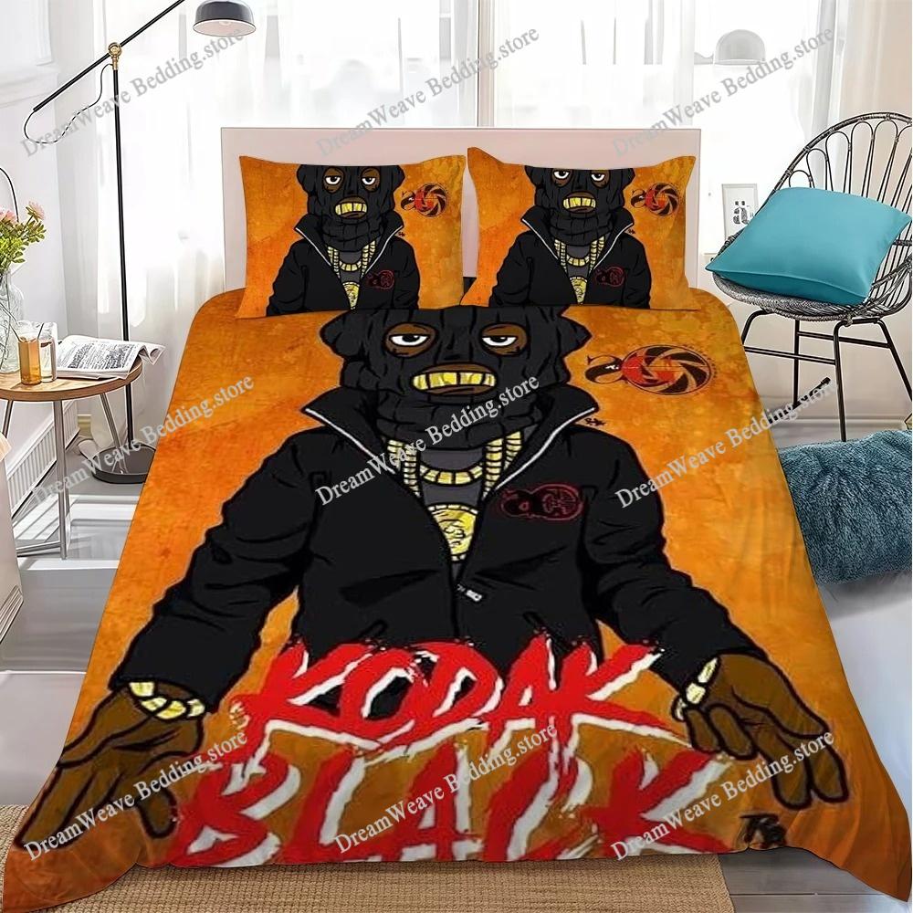 K-Kodak Black Rapper Duvet Cover Set Home Style Bedding Soft Laundry Cotton Bed Student Dormitory Gift