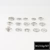 Silver Retro Punk Boho Ring Set 96