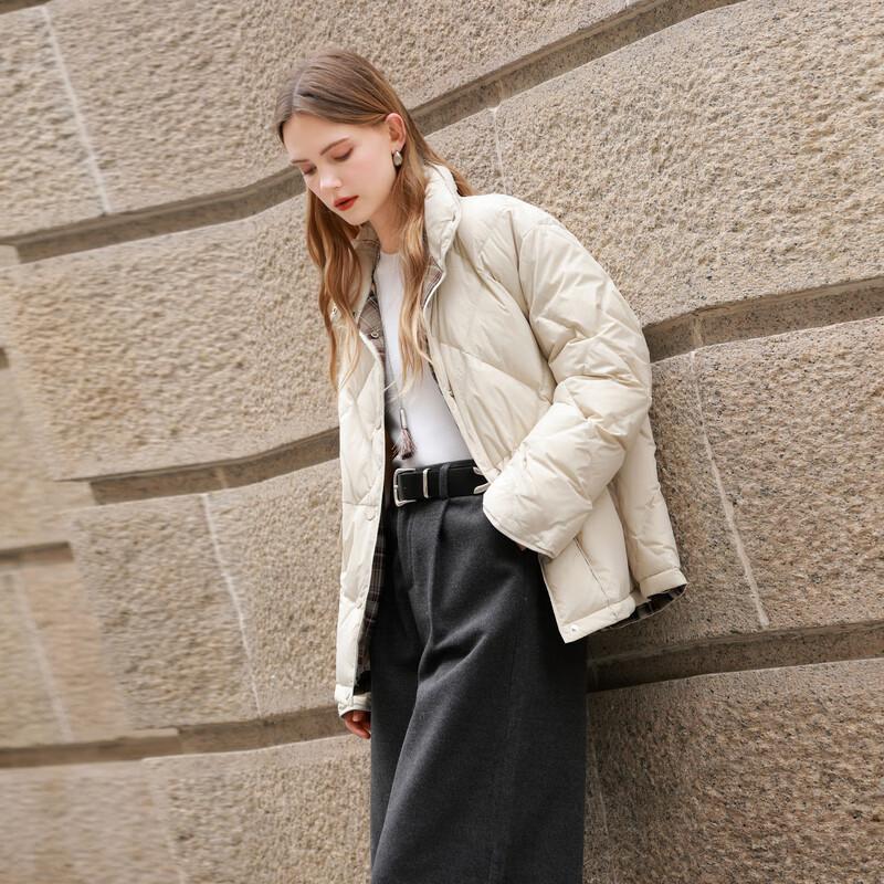 Sancai 2025 Winter Loose Fit 90% White Duck Down Puffer Jacket