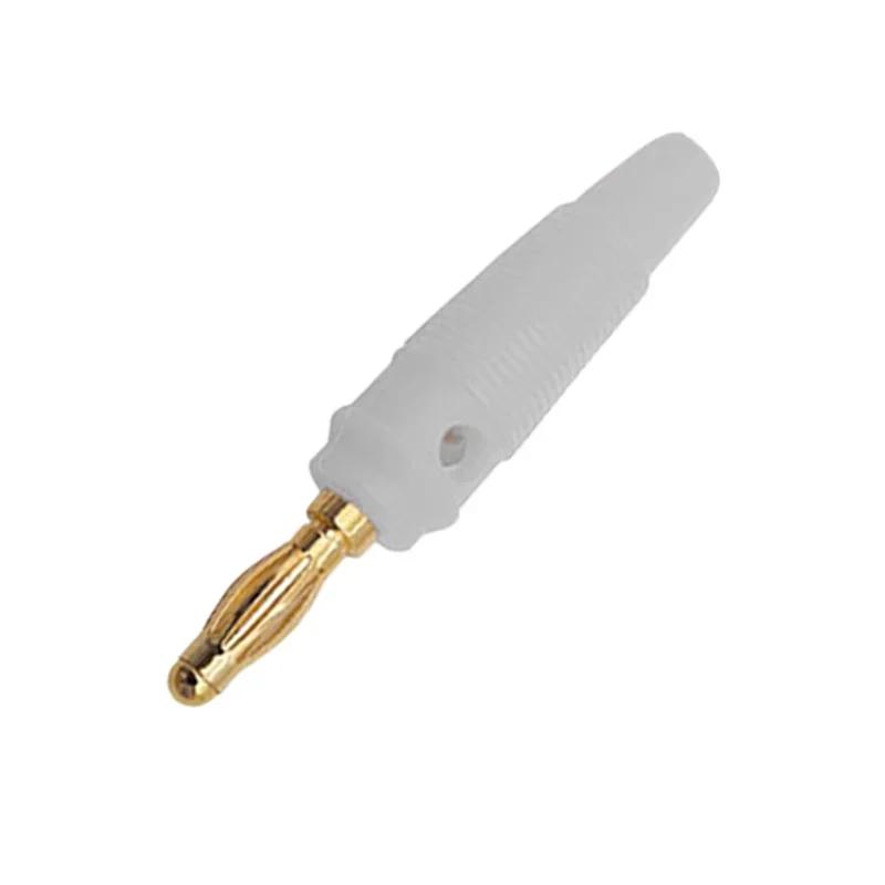 5/20Pcs 4mm Banana Plug Pure Copper Gold Plated Banana Plugs Connector for Test Probes Adapter Musical Speaker Amplifier 5PCS