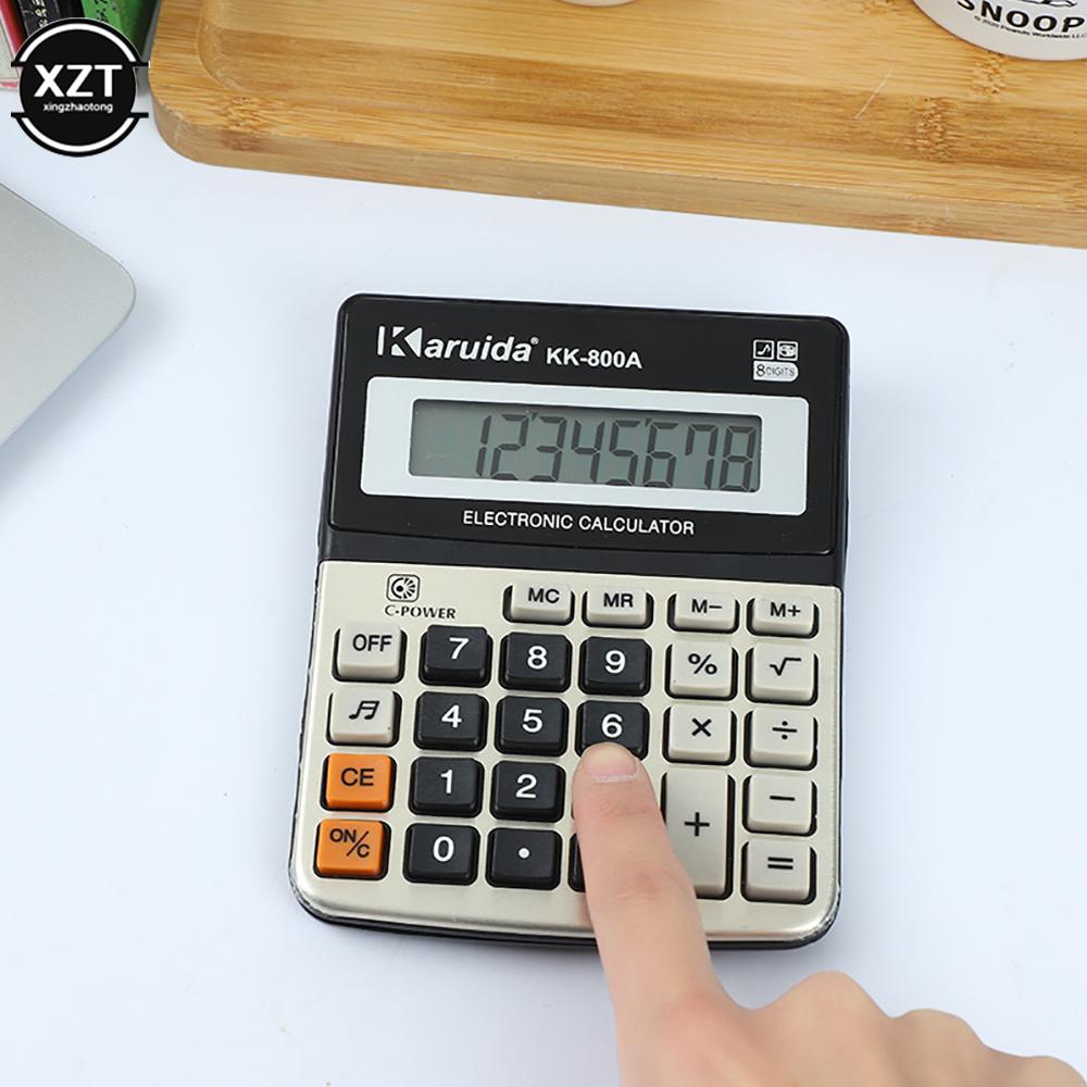 Portable Small Desktop Office Financial Calculator 8-digit Electronic Calculator With Sound Learning Office Supplies
