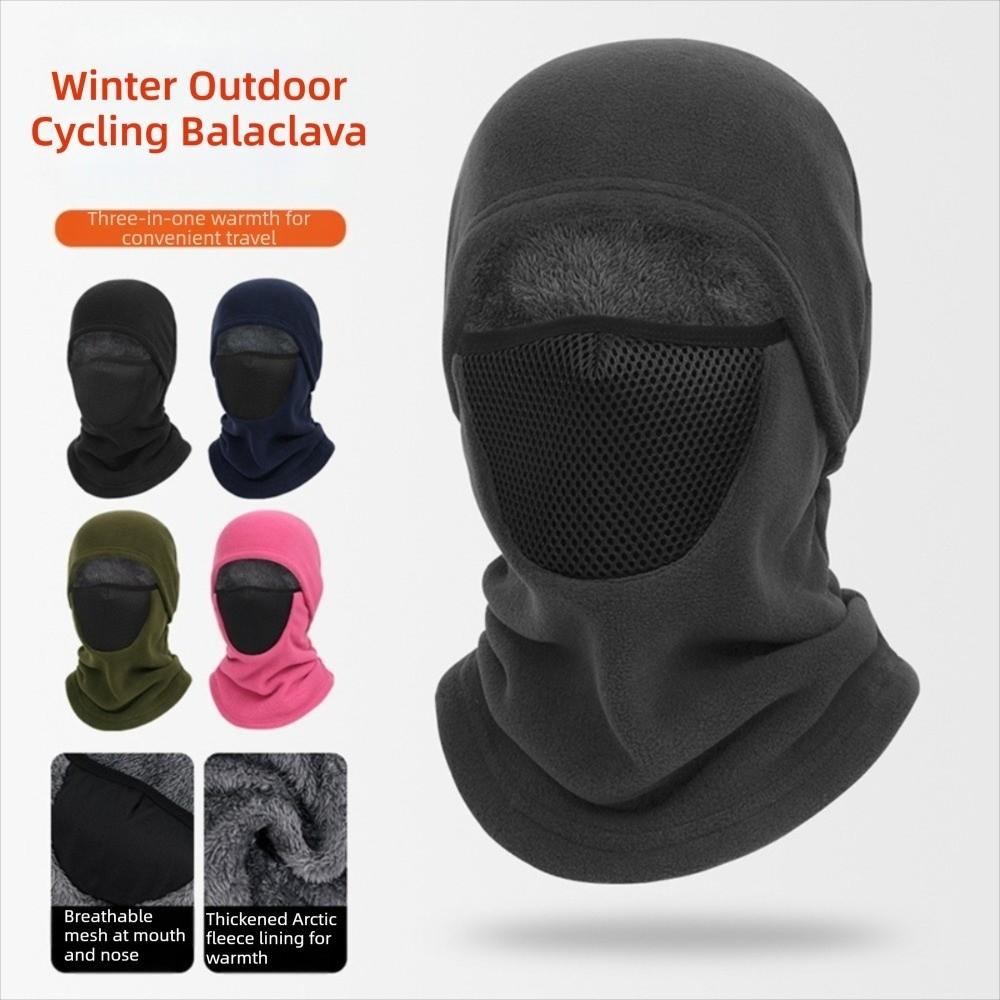Windproof Balaclava Hat Thermal Full Face Mask Helmet Lining Ear Protection Hat Outdoor Activities