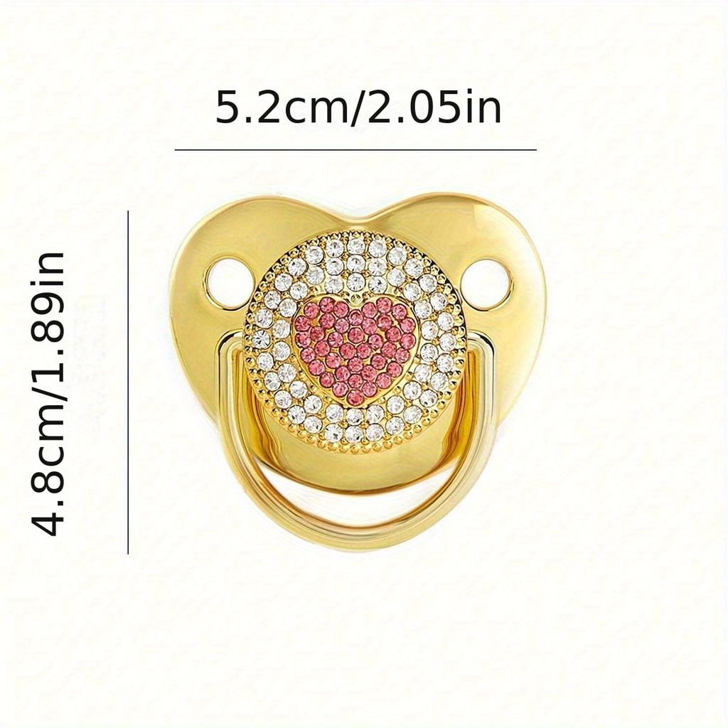 1 Sparkling Diamond-Shaped Silicone Pet Chew Toy with Dust Cover, Heart Pattern, Anxiety Relief for Dogs, Safe & Reliable, Suitable for All Breeds