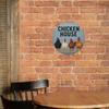 Vintage Farmhouse Round Metal Sign Rustic Tin Wall Decor 8x8 Inch for Kitchen Garden Bar Cafe