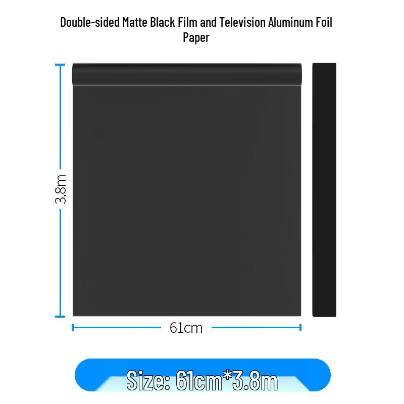 OLOEY Black Photography Aluminum Foil Background Paper